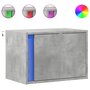 Voir la diapositive 2 : VIDAXL Table de chevet murale avec lumieres LED gris beton
