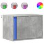 Voir la diapositive 2 : VIDAXL Table de chevet murale avec lumieres LED gris beton