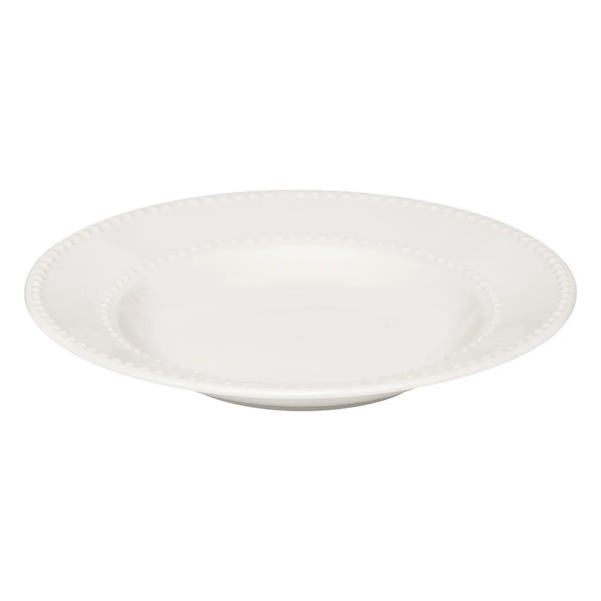 Voir la diapositive 2 : SECRET DE GOURMET Lot de 6 assiettes creuses  perle  22cm blanc