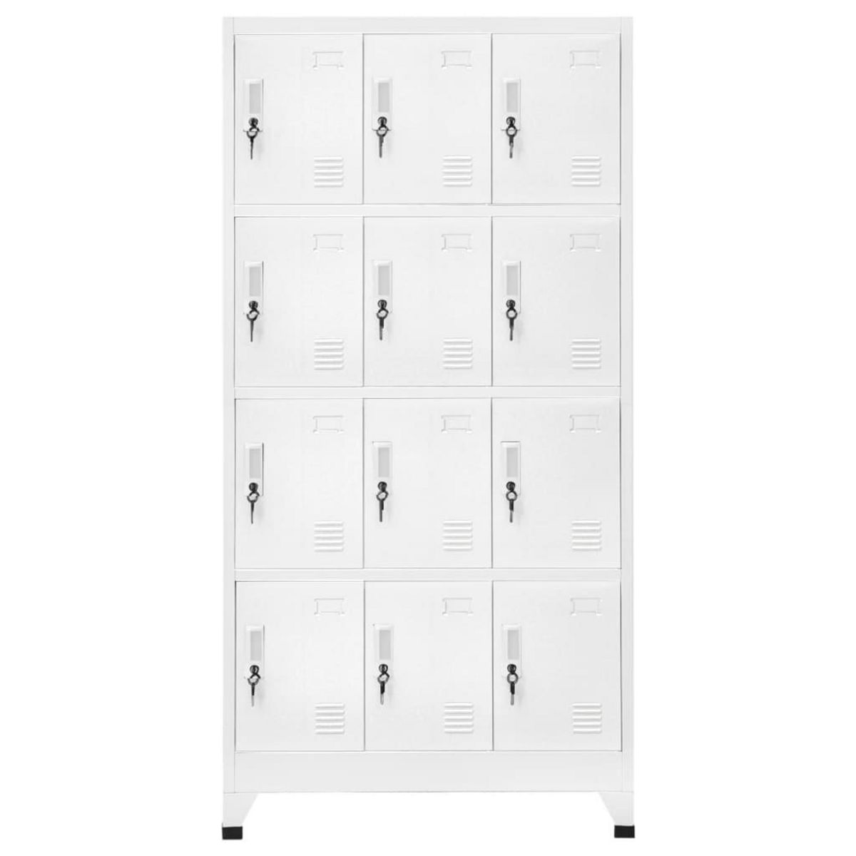 VIDAXL Armoire a casier avec 12 compartiments 90x45x180 cm