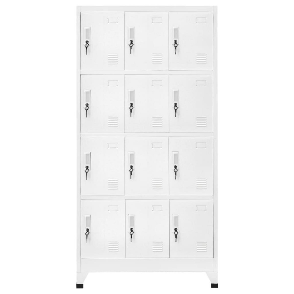 VIDAXL Armoire a casier avec 12 compartiments 90x45x180 cm