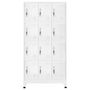 Voir la diapositive 2 : VIDAXL Armoire a casier avec 12 compartiments 90x45x180 cm