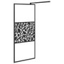 Voir la diapositive 4 : VIDAXL Paroi de douche 80x195 cm Verre ESG avec design de pierre Noir