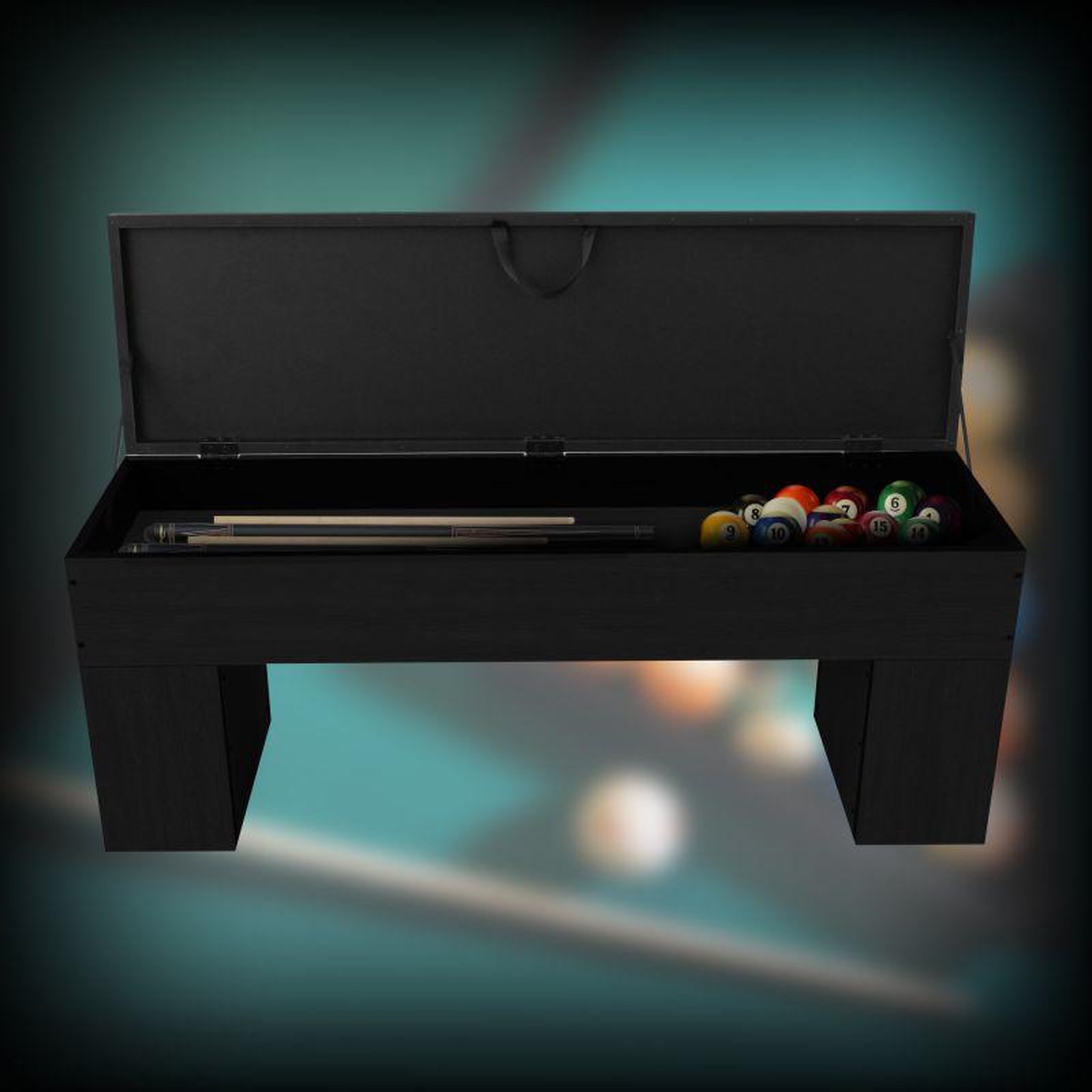 Voir la diapositive 4 : SOKKER Banc Bois avec rangement 113 x 32 cm avec coussin - Deluxe