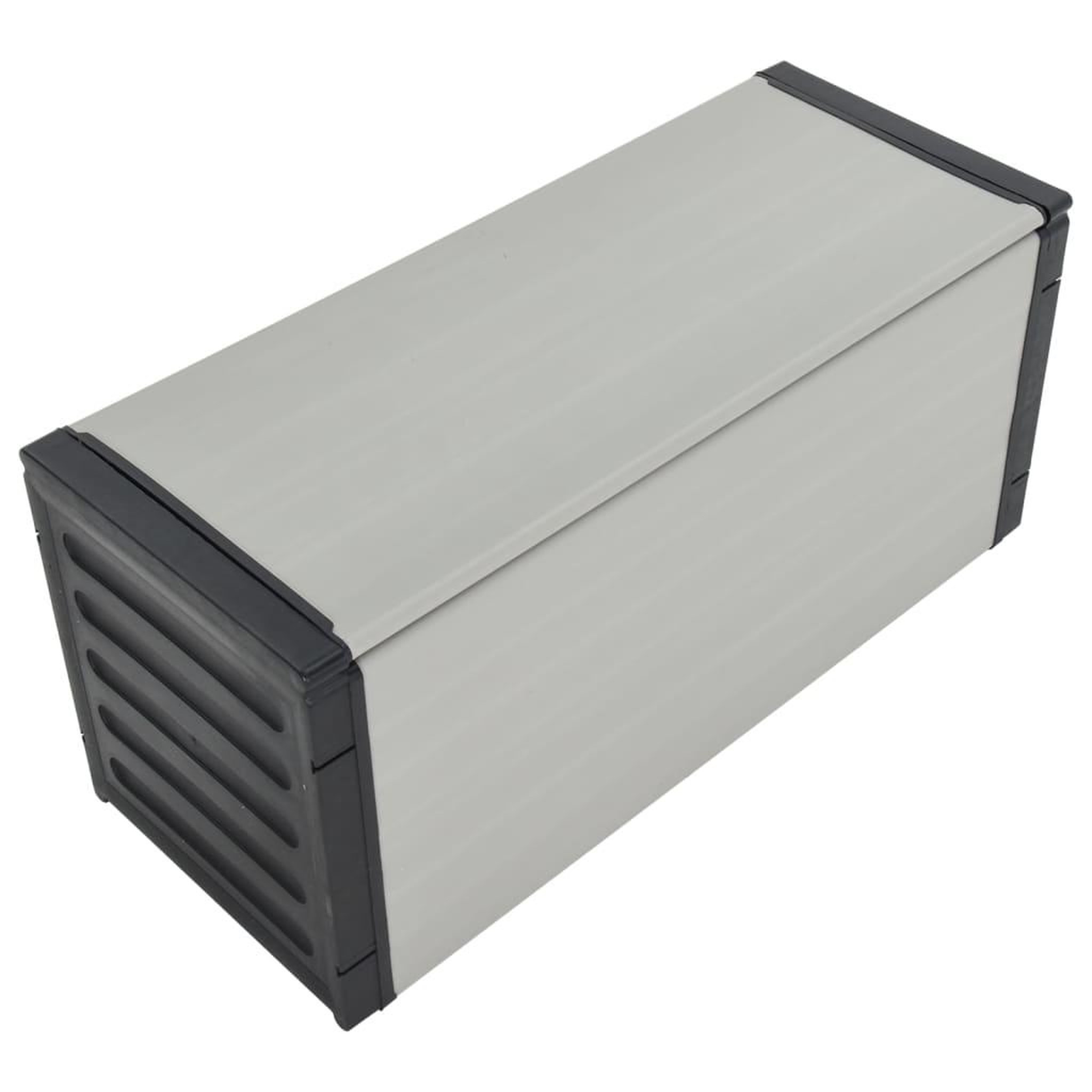 Voir la diapositive 5 : VIDAXL Armoire a dechets de jardin Gris 85x34x40 cm