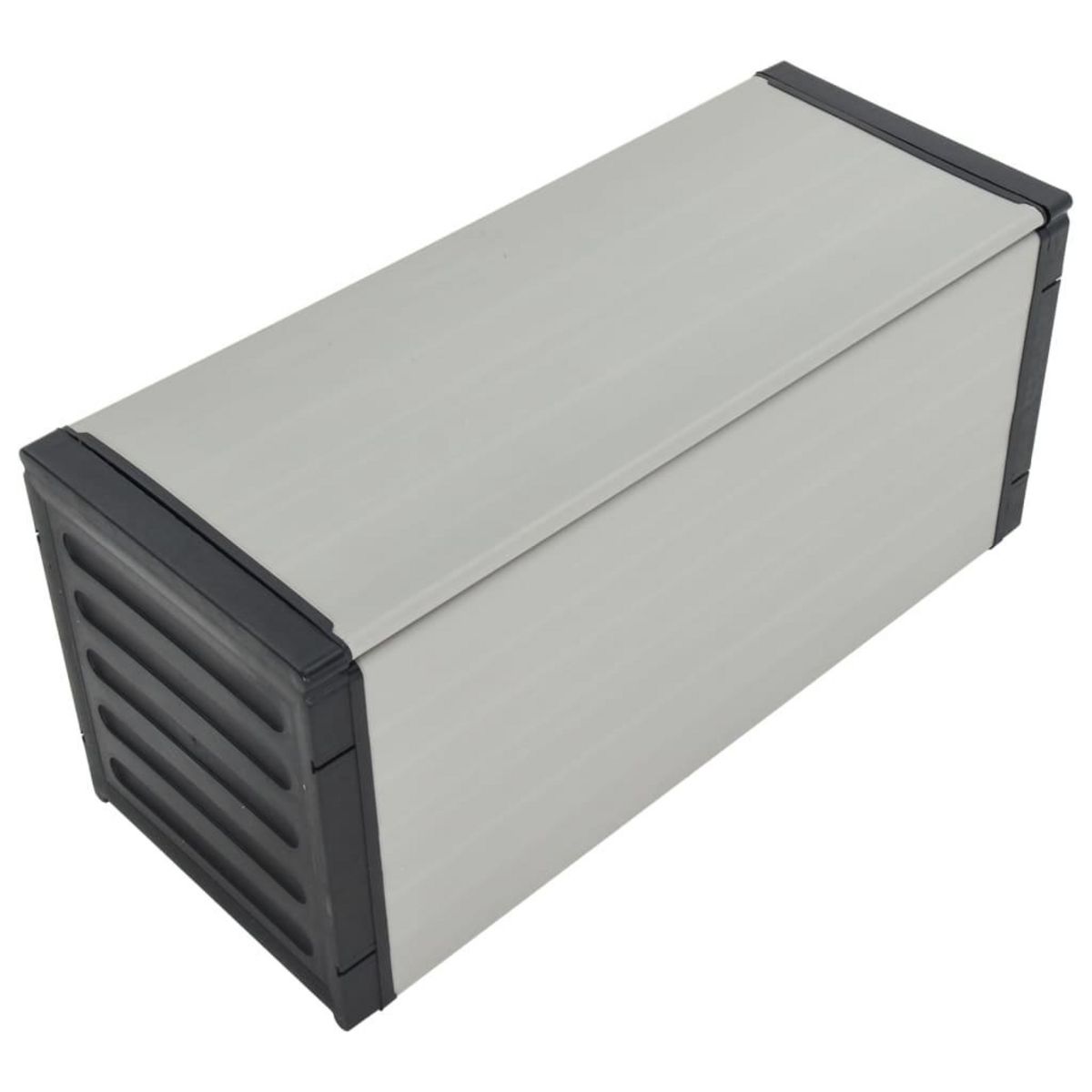 VIDAXL Armoire a dechets de jardin Gris 85x34x40 cm