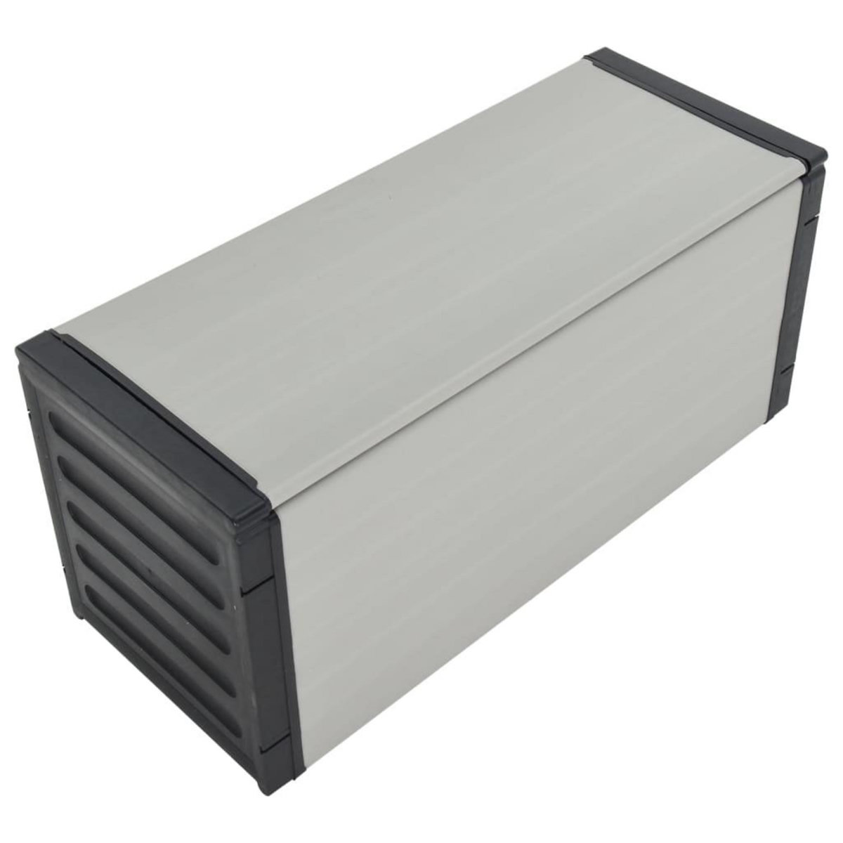 VIDAXL Armoire a dechets de jardin Gris 85x34x40 cm