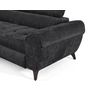 Voir la diapositive 5 : LISA DESIGN Marlo - canapé d'angle gauche 5 places convertible avec coffre et têtières en velours texturé