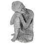Voir la diapositive 1 : ATMOSPHERA Statuette en Ciment  Bouddha Assis  36cm Gris