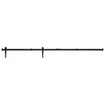 VIDAXL Kit mini de porte d'armoire coulissante Acier au carbone 152 cm