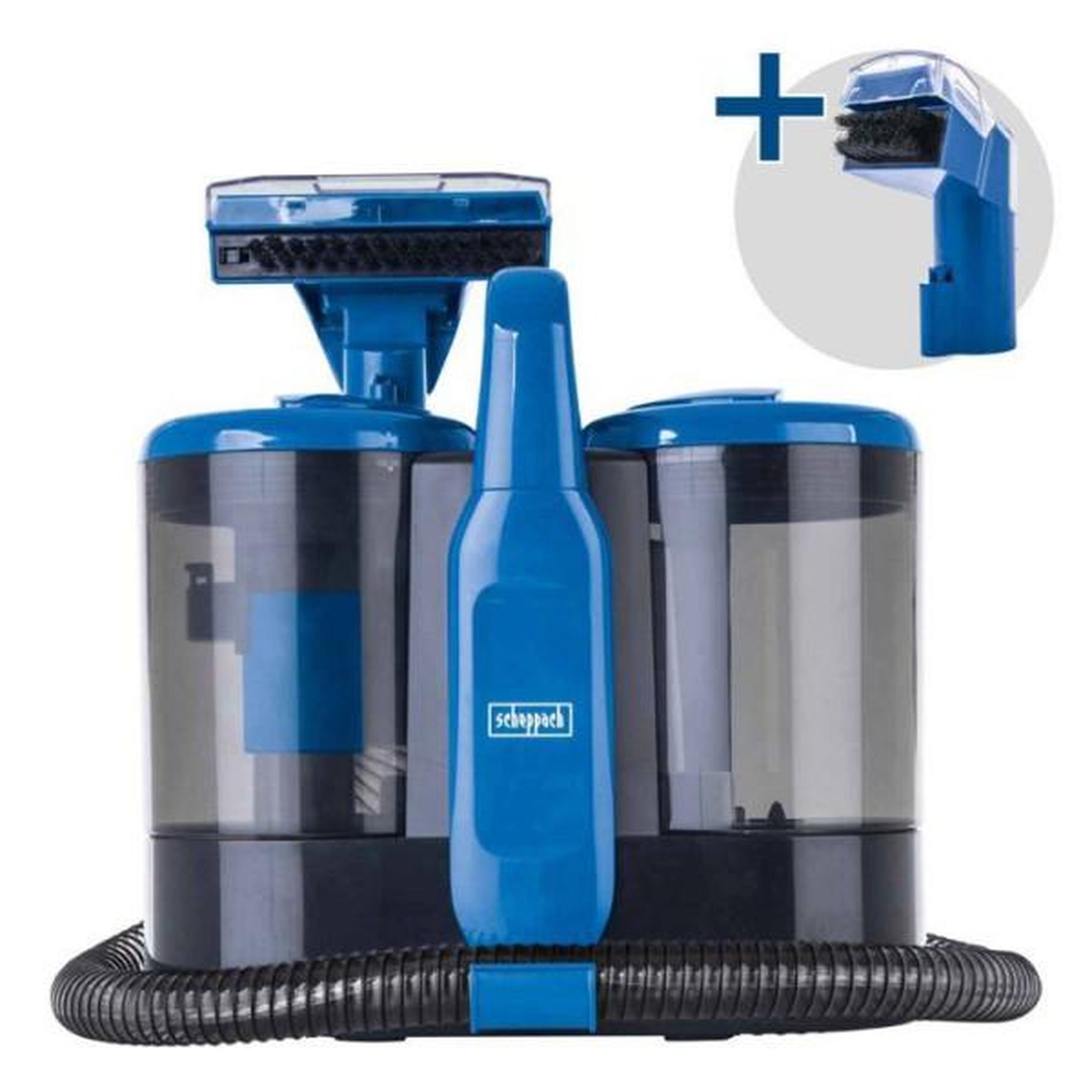 SCHEPPACH Nettoyeur détacheur / shampouineuse scheppach - swc600 - 600w - 15kpa - réservoir 1,5l - tuyau 1,2m - accessoires inclus