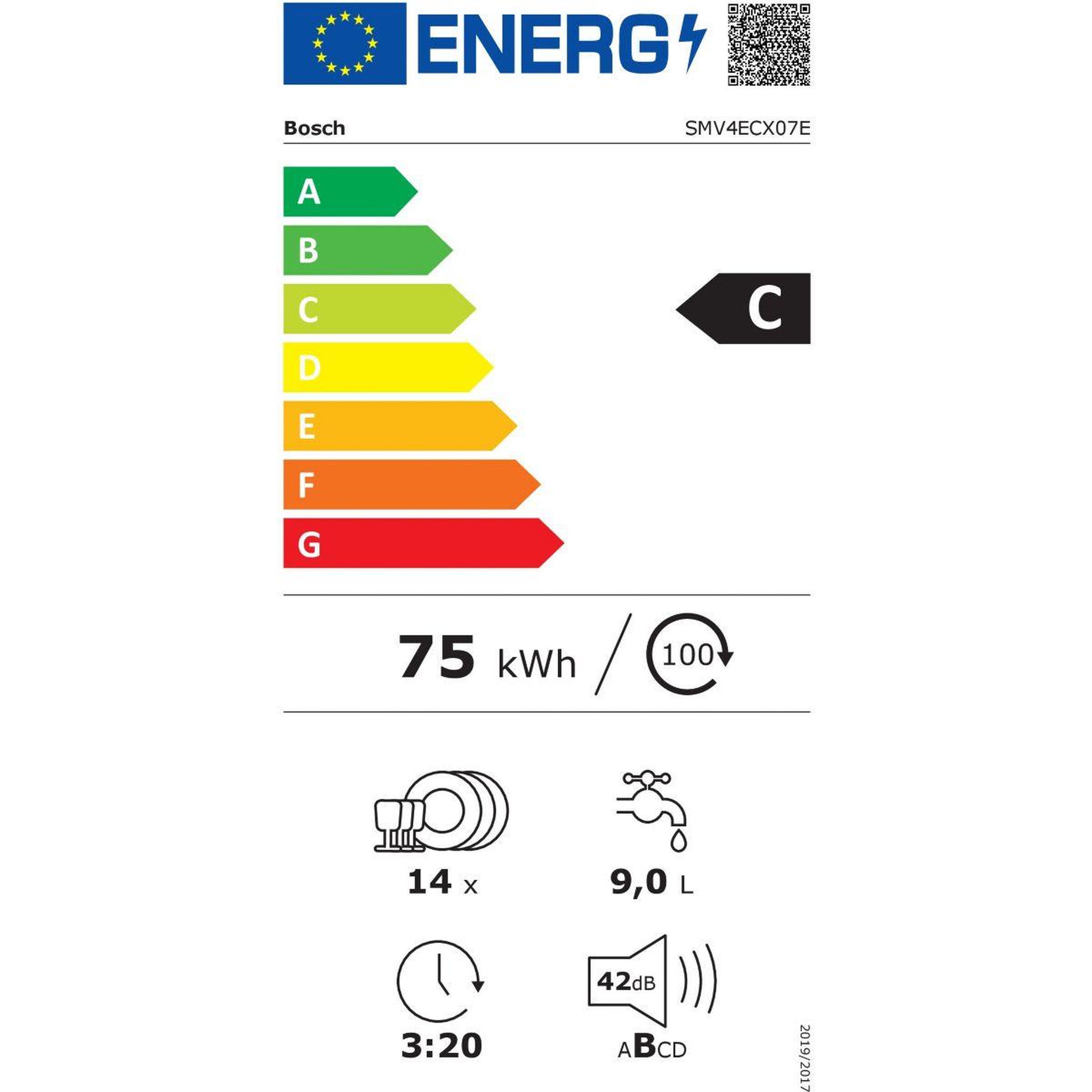 Voir la diapositive 6 : BOSCH Lave vaisselle encastrable SMV4ECX07E Serenity Série 4 Silence Plus