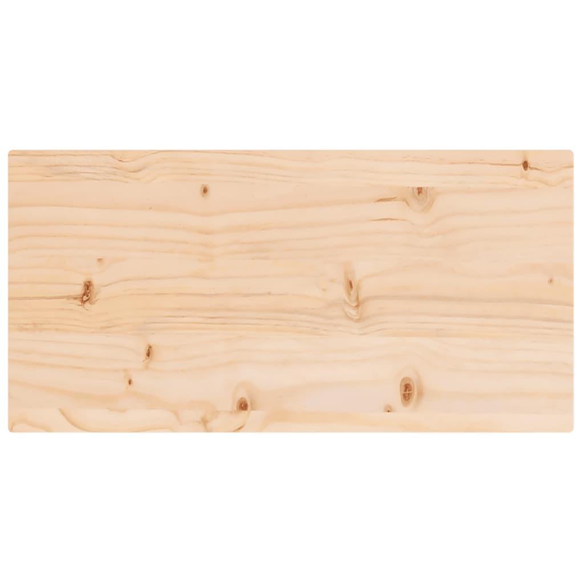 Voir la diapositive 4 : VIDAXL Dessus de table 80x40x2,5 cm bois de pin massif rectangulaire
