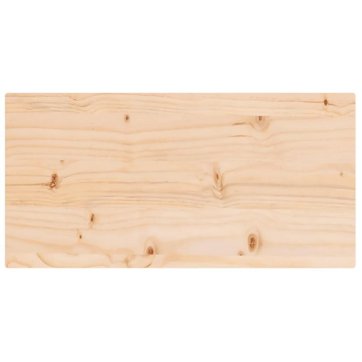 VIDAXL Dessus de table 80x40x2,5 cm bois de pin massif rectangulaire