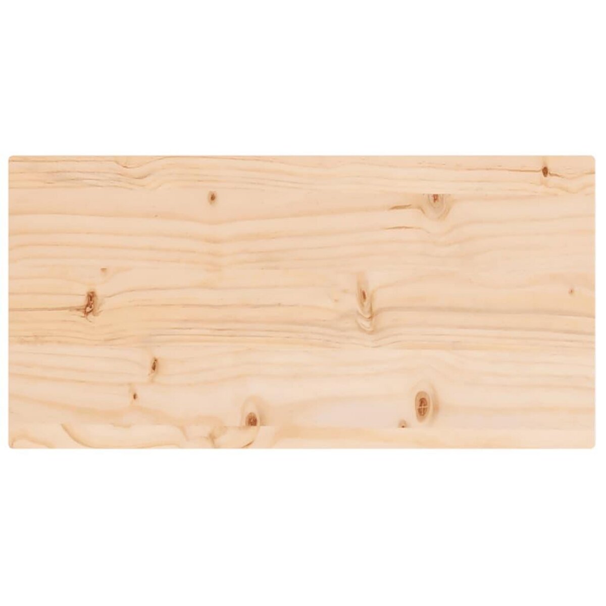 VIDAXL Dessus de table 80x40x2,5 cm bois de pin massif rectangulaire