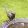 Voir la diapositive 3 : HI HI Fontaine pour oiseaux Fonte Marron