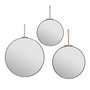 Voir la diapositive 1 : ATMOSPHERA Lot de 3 Miroirs Muraux Déco  Lilou  30cm Noir