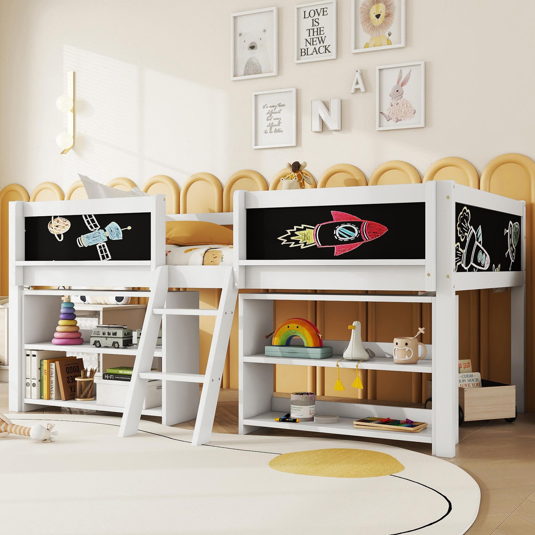 Voir la diapositive 2 : MERAX Lit mezzanine enfant