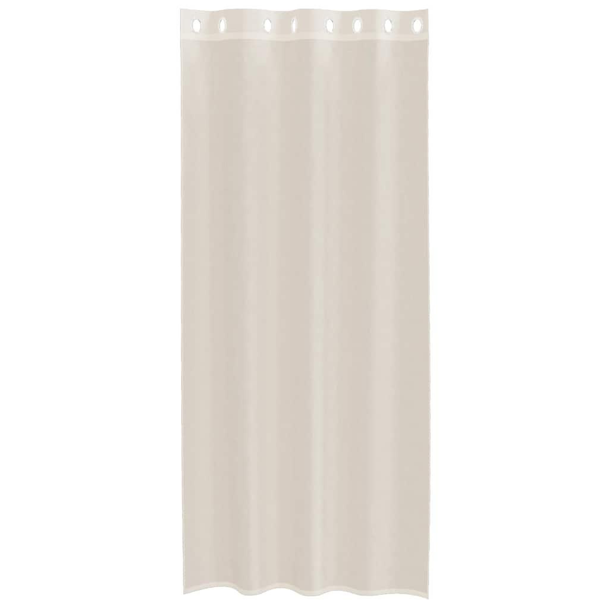 Voir la diapositive 4 : VIDAXL Rideaux en voile avec œillets 2 pcs creme 140x245 cm