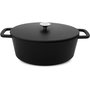 Voir la diapositive 1 : BAUMALU Cocotte 29 cm et couvercle 4.7L noir black
