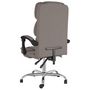 Voir la diapositive 5 : VIDAXL Fauteuil inclinable de bureau Taupe Tissu