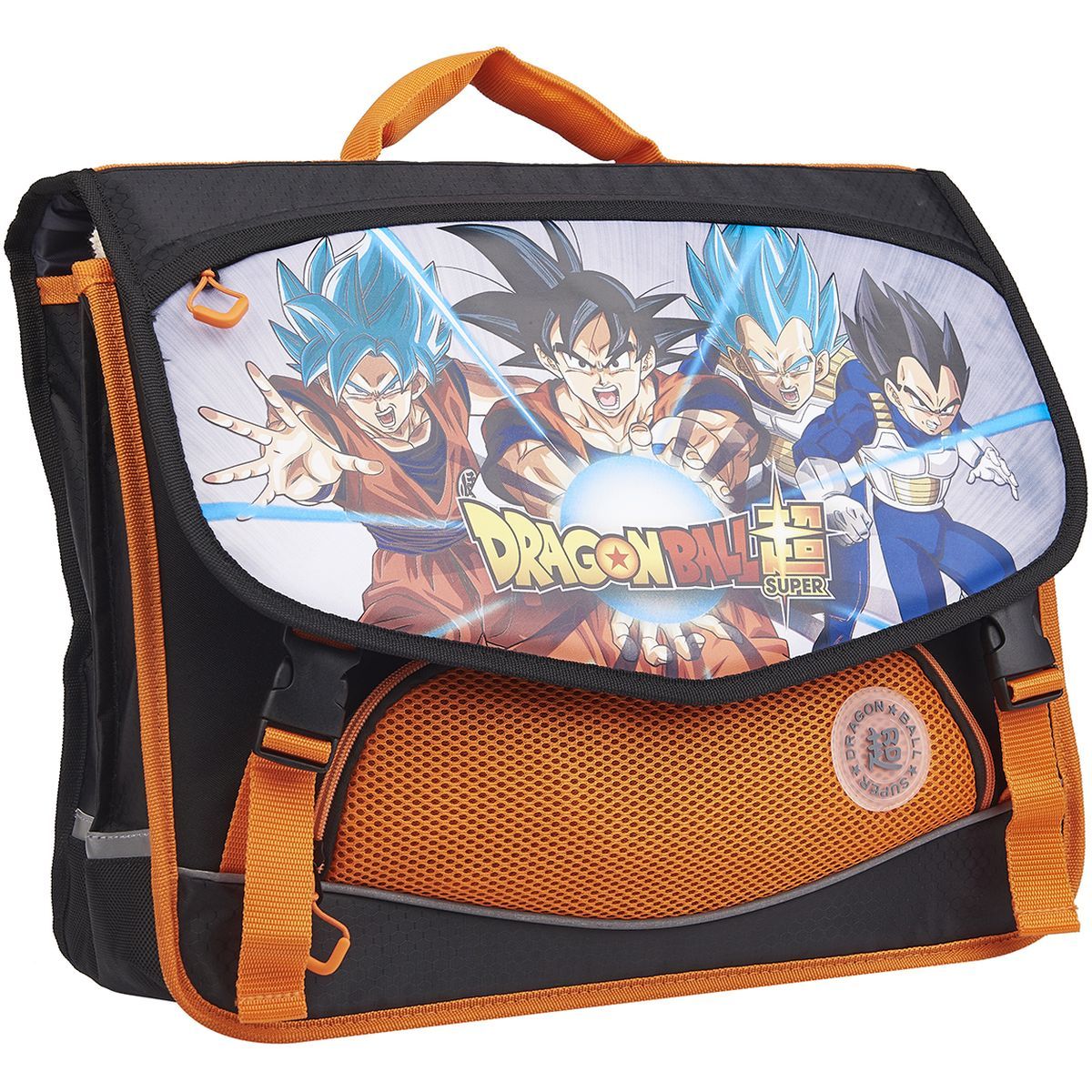 Dragon Ball Super Cartable 41 cm orange et noir