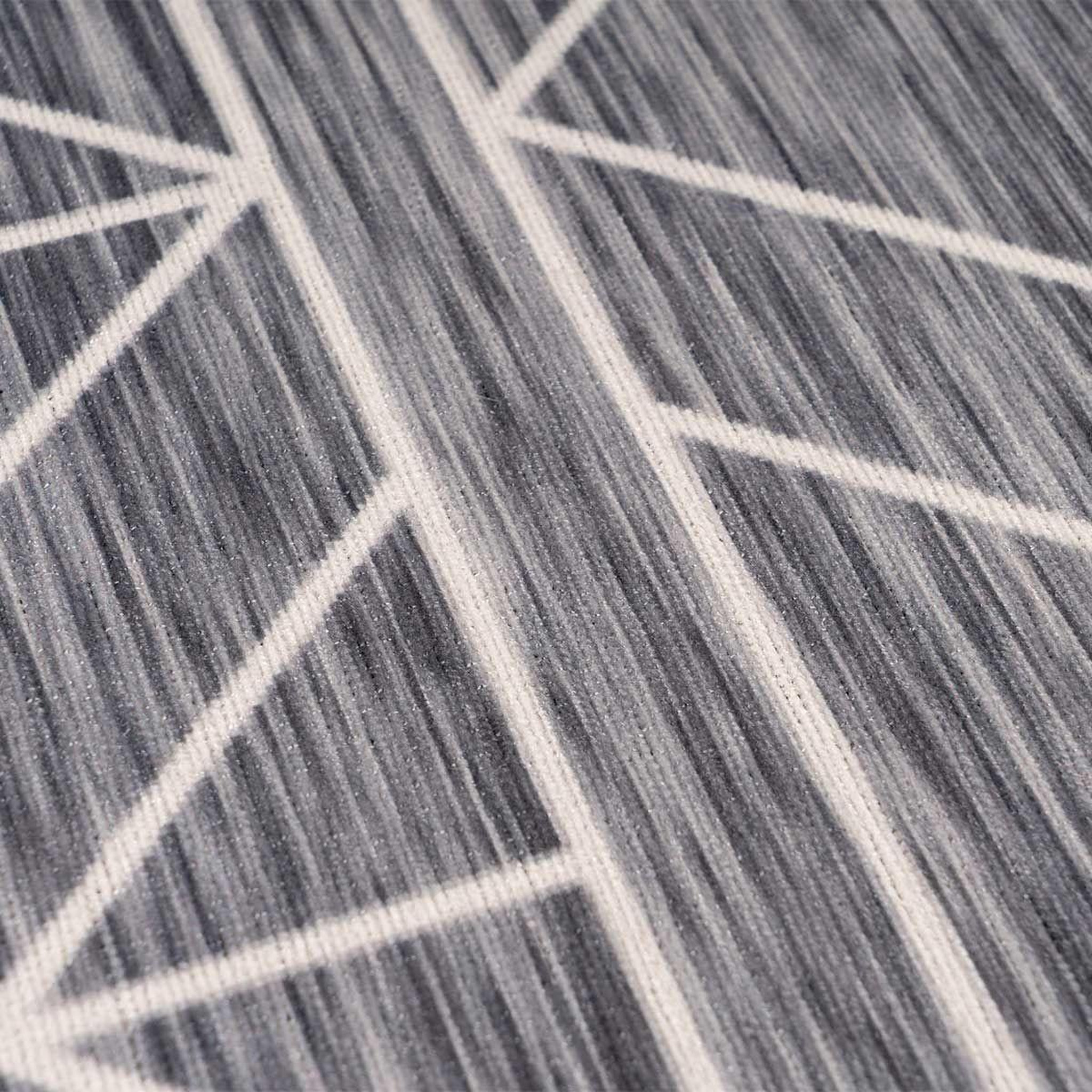 Voir la diapositive 3 : Paris Prix Tapis tissé imprimé à poils plats  maya ii  anthracite