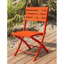 Voir la diapositive 3 : Paris Prix Lot de 2 Chaises de Jardin Pliantes  Marius  82cm Orange