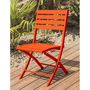 Voir la diapositive 3 : Paris Prix Lot de 2 Chaises de Jardin Pliantes  Marius  82cm Orange