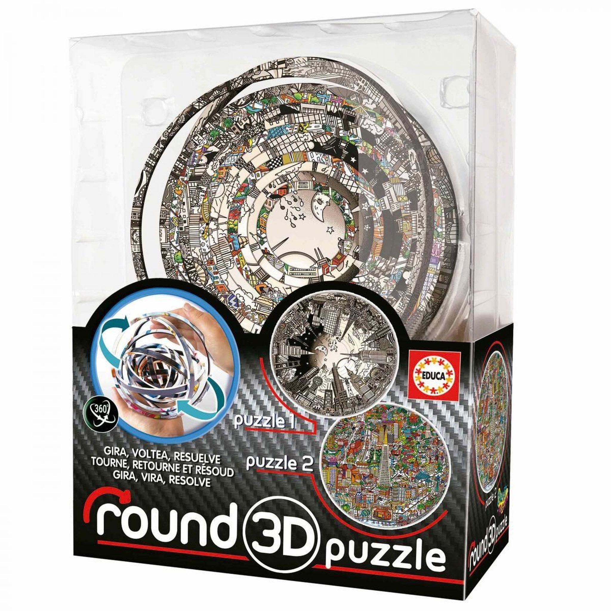 EDUCA Round 3d puzzle charles fazzino