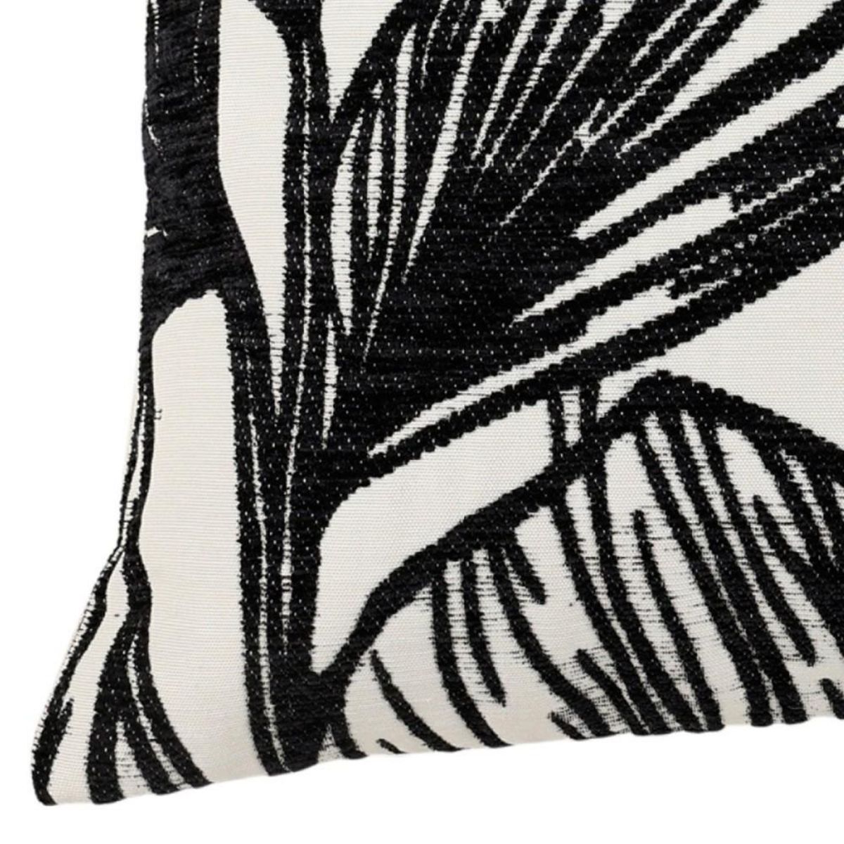 OSTARIA Housse de coussin 40x40 cm brodé feuilles