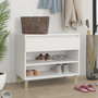 Voir la diapositive 1 : VIDAXL Armoire a chaussures Blanc 70x36x60 cm Bois d'ingenierie