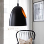 Voir la diapositive 4 : Paris Prix Lampe Suspension Design  Elda  17cm Noir