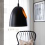 Voir la diapositive 4 : Paris Prix Lampe Suspension Design  Elda  17cm Noir