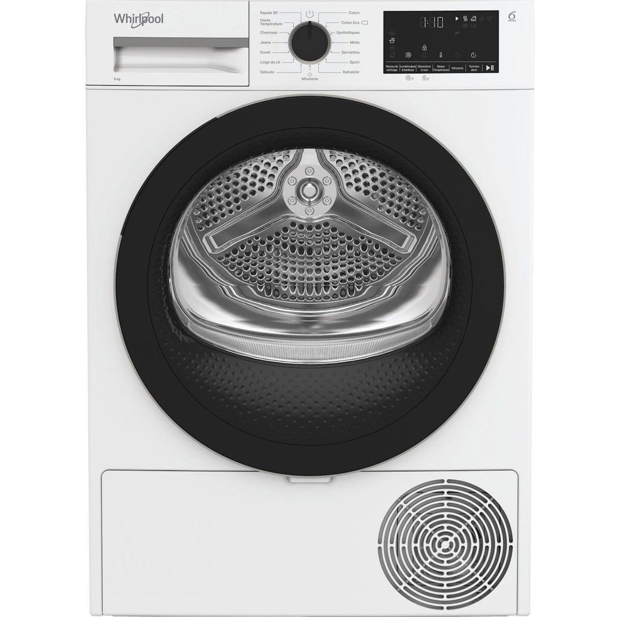 Whirlpool Sèche linge pompe à chaleur CWSD83MWBSFR