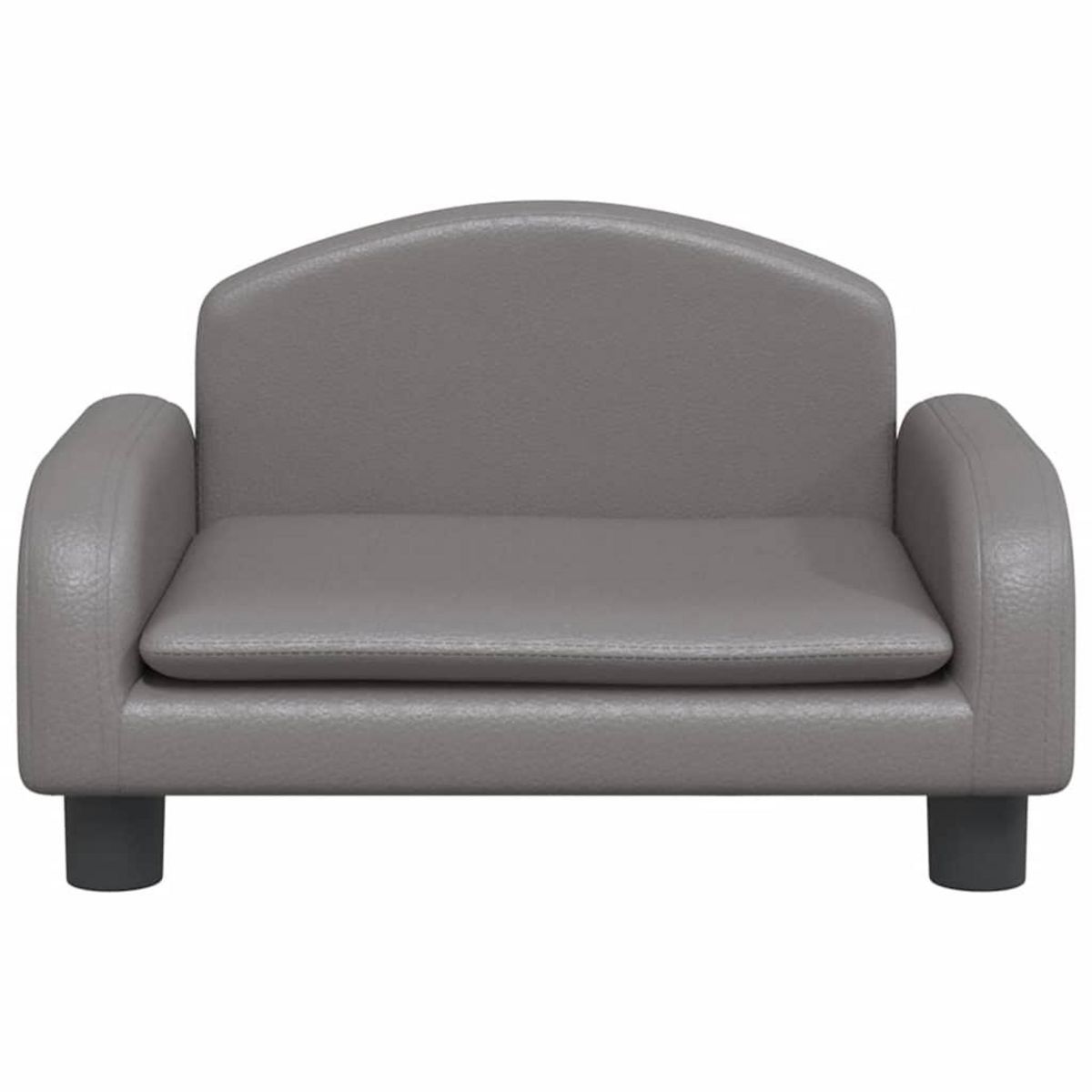 VIDAXL Lit pour chien gris 50x40x30 cm similicuir