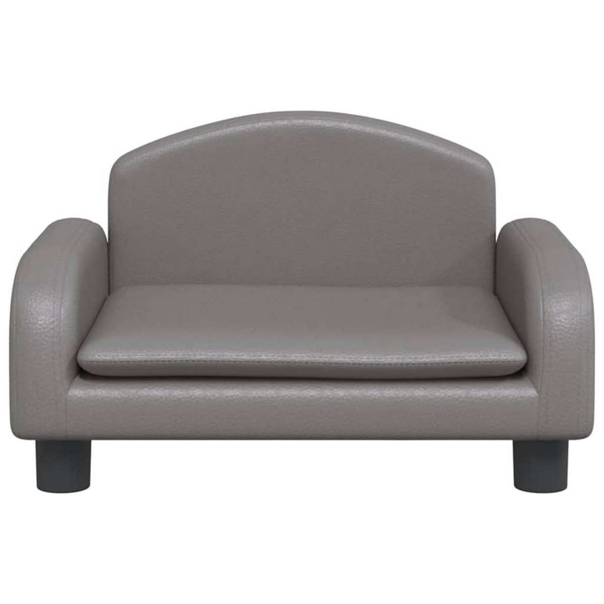 VIDAXL Lit pour chien gris 50x40x30 cm similicuir