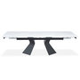 Voir la diapositive 2 : Paris Prix Table à Manger Extensible  Lynda  180-260cm Blanc & Noir