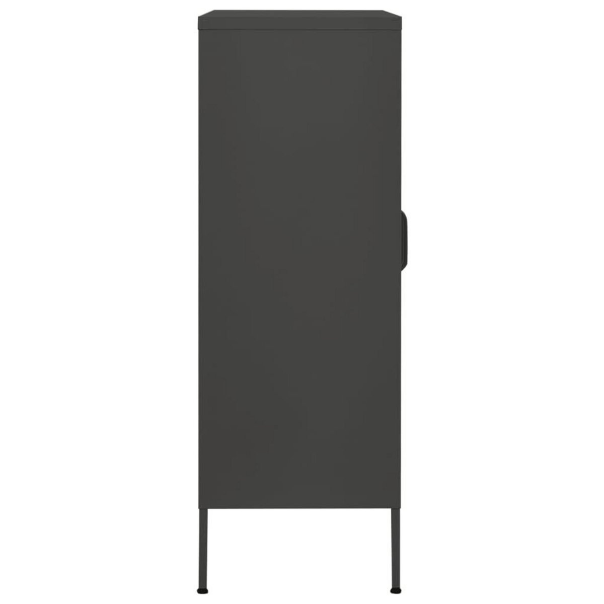 VIDAXL Armoire de rangement Anthracite 80x35x101,5 cm Acier