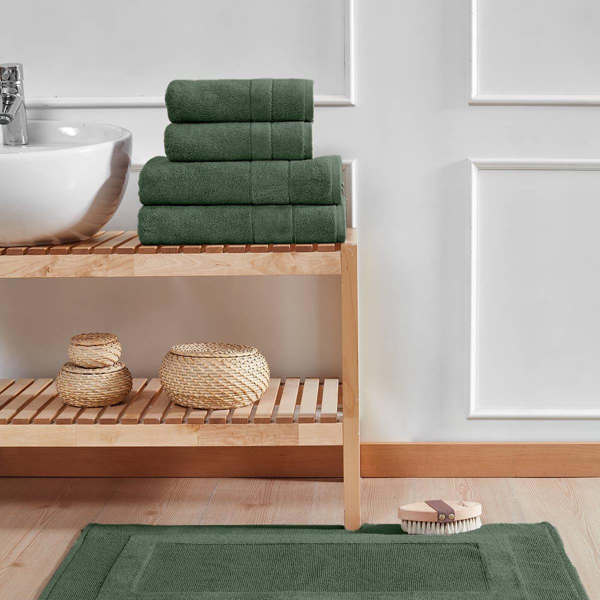 Voir la diapositive 5 : Sensei Maison Ensemble de bain 4 pièces 650 g/m² CALIFORNIA