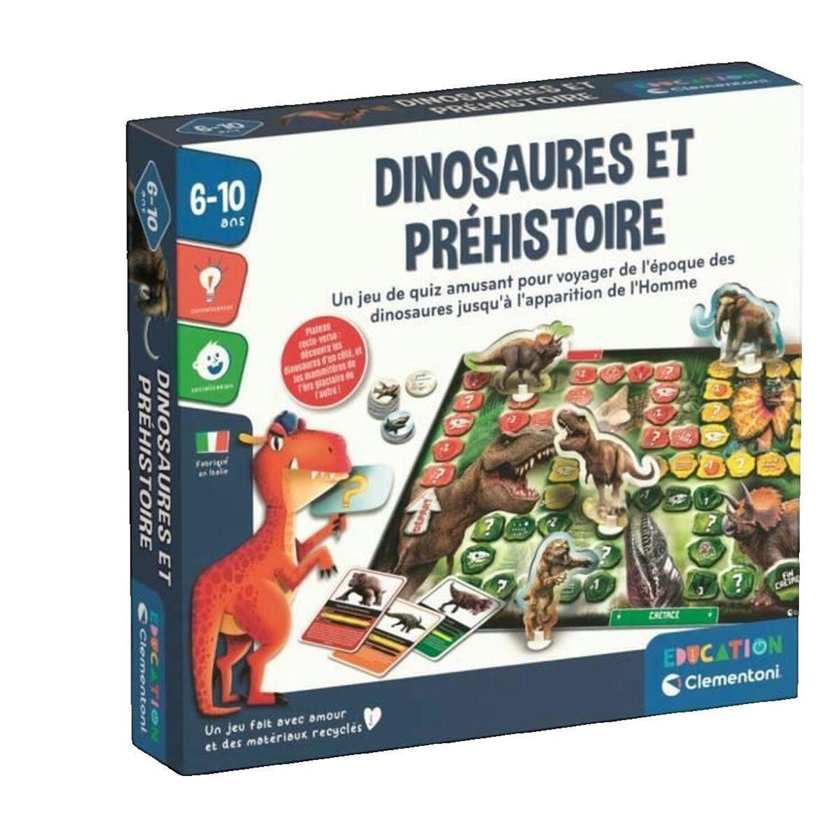 CLEMENTONI Jeu de société Clementoni Quiz dinosaures éducatif