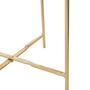 Voir la diapositive 4 : Paris Prix Lot de 2 Tables Gigognes  Obi  58cm Transparent & Or