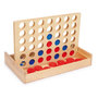 Voir la diapositive 1 : SMALL FOOT Small Foot - Four in a Line Travel Game Wood 3460
