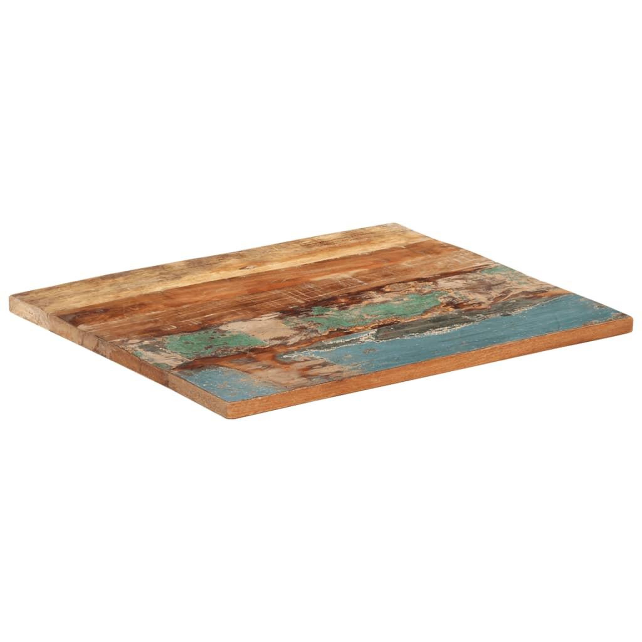 Voir la diapositive 6 : VIDAXL Dessus de table rectangulaire 60x70 cm 25-27 mm bois recupere