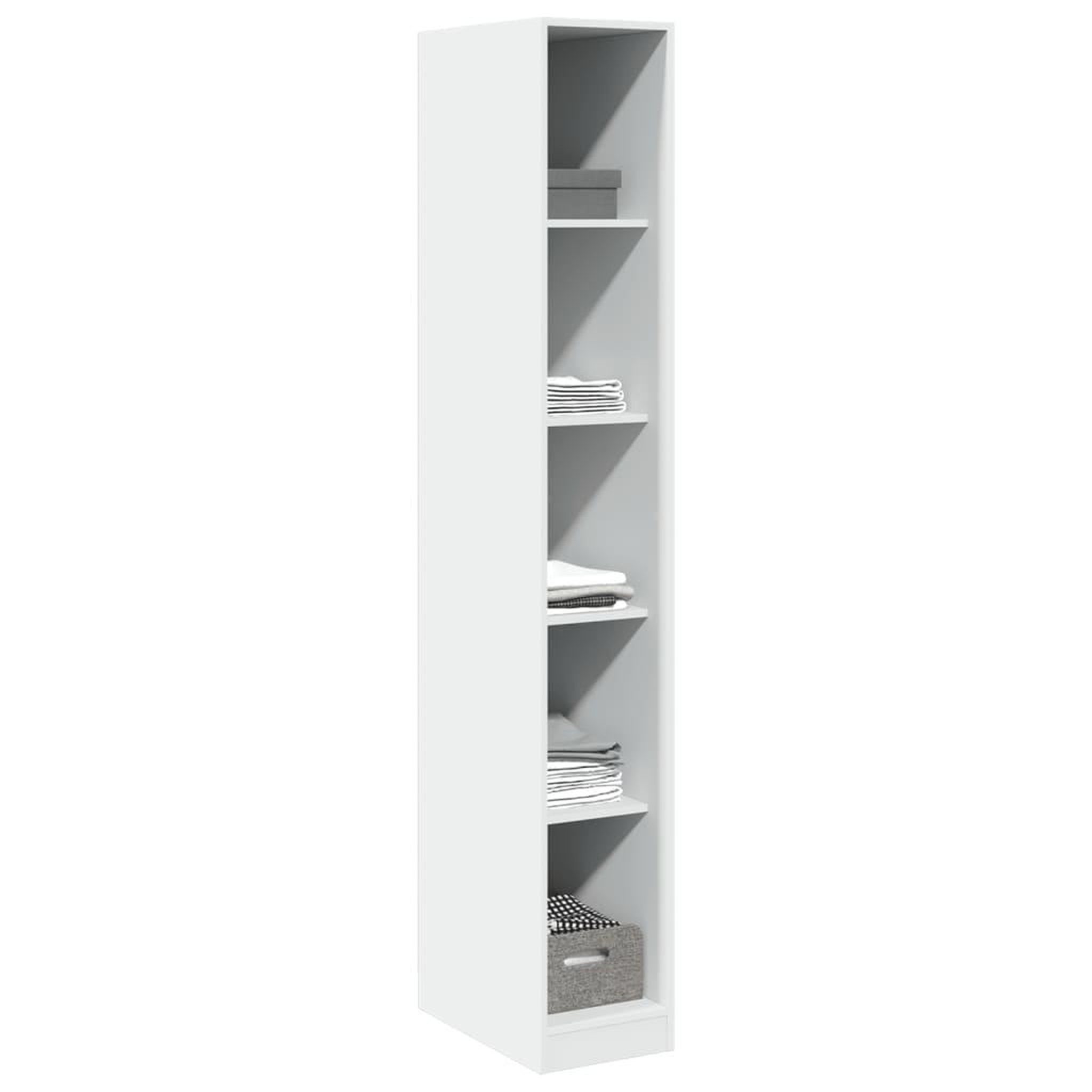 Voir la diapositive 3 : VIDAXL Garde-robe Blanc 30x50x200 cm Bois d'ingenierie