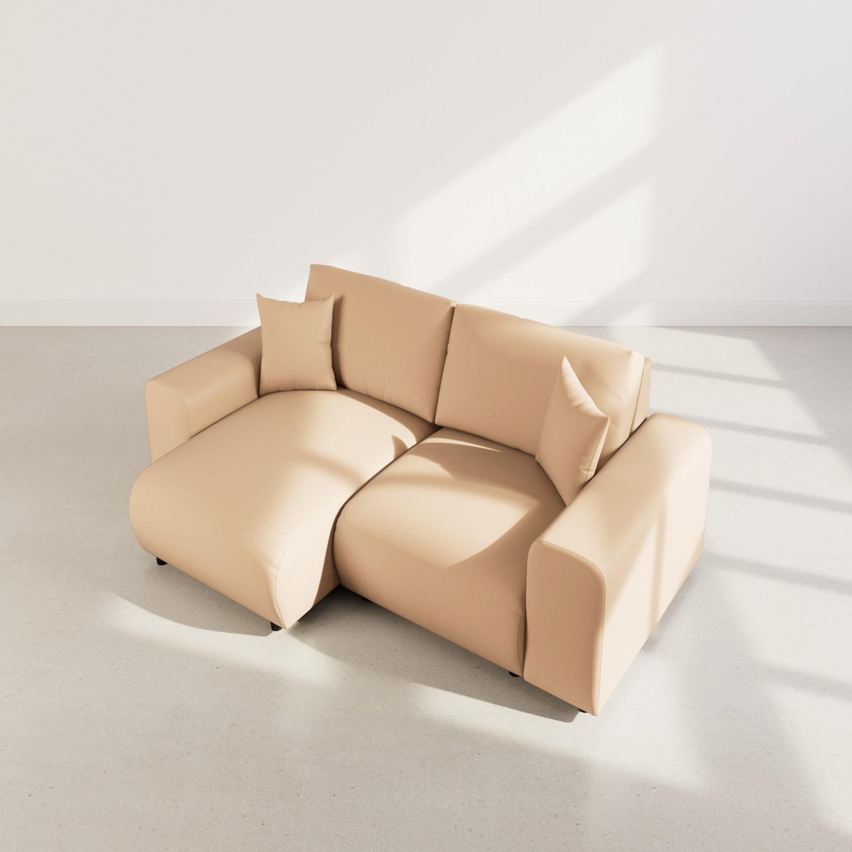 LISA DESIGN Garance - canapé d'angle réversible 4 places en simili