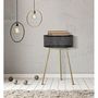 Voir la diapositive 4 : Paris Prix Table d'Appoint Avec Rangement  Blacky  65cm Noir & Or