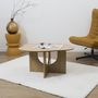 Voir la diapositive 2 : The Home Deco Factory Table basse asymétrique en bois CALYPSO - Beige