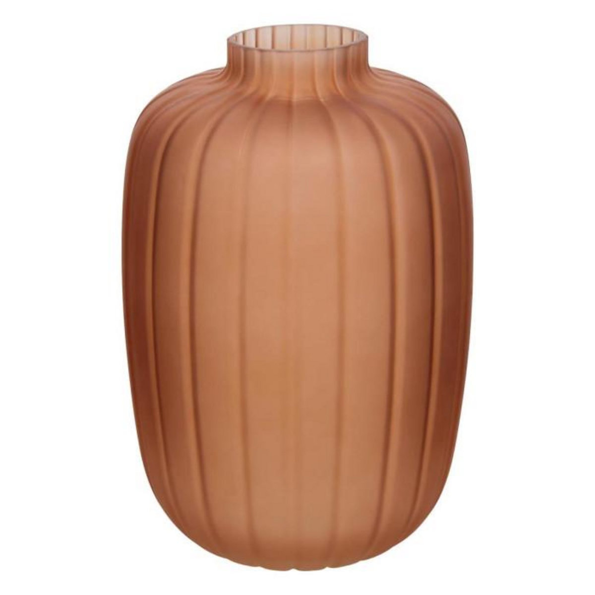 ATMOSPHERA Vase en Verre Fumé  Tigy  30cm Ambre