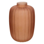 ATMOSPHERA Vase en Verre Fumé  Tigy  30cm Ambre